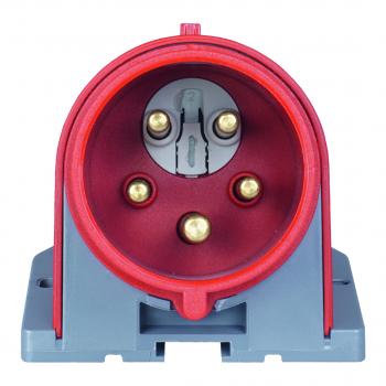 Preview: CEE Wandstecker mit Phasenwender 5P 32A 6h IP44